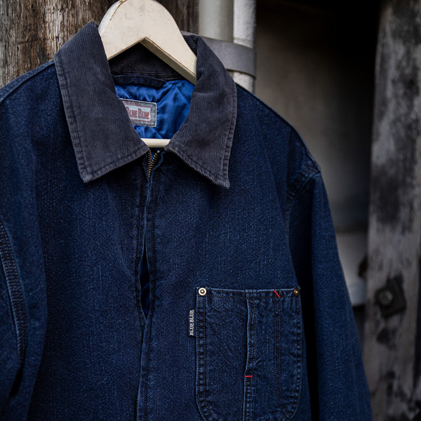 INDIGO DUCK QUILT LINER SHORT ZIP JACKET | BLUE BLUE | ブルーブルー