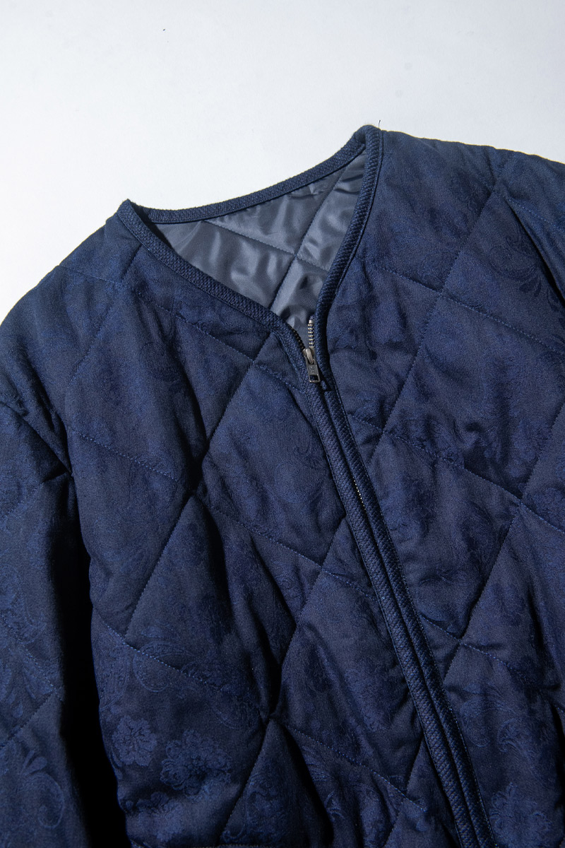インディゴツジガハナ キルティングジャケット
