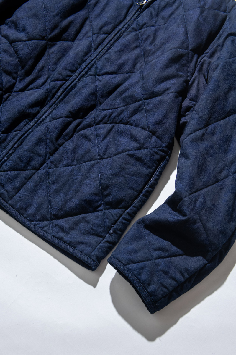 インディゴツジガハナ キルティングジャケット