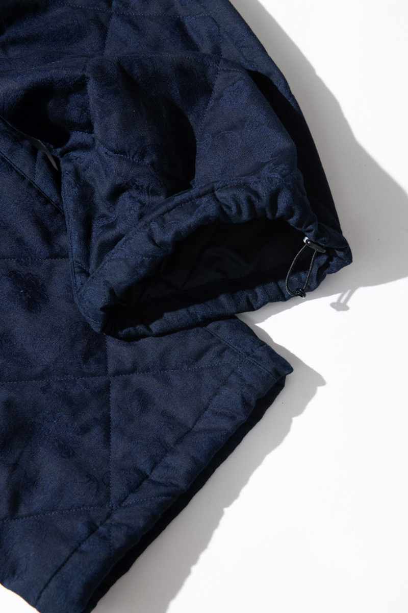 インディゴツジガハナ キルティングパンツ