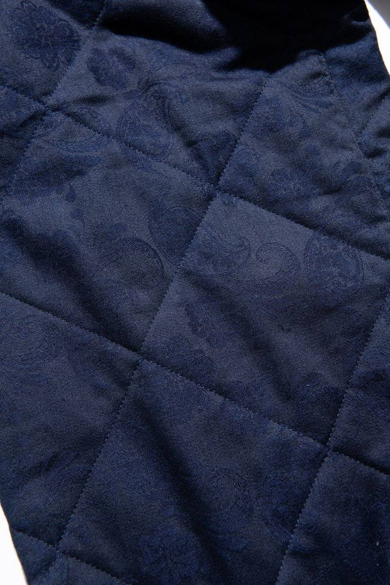 インディゴツジガハナ キルティングパンツ