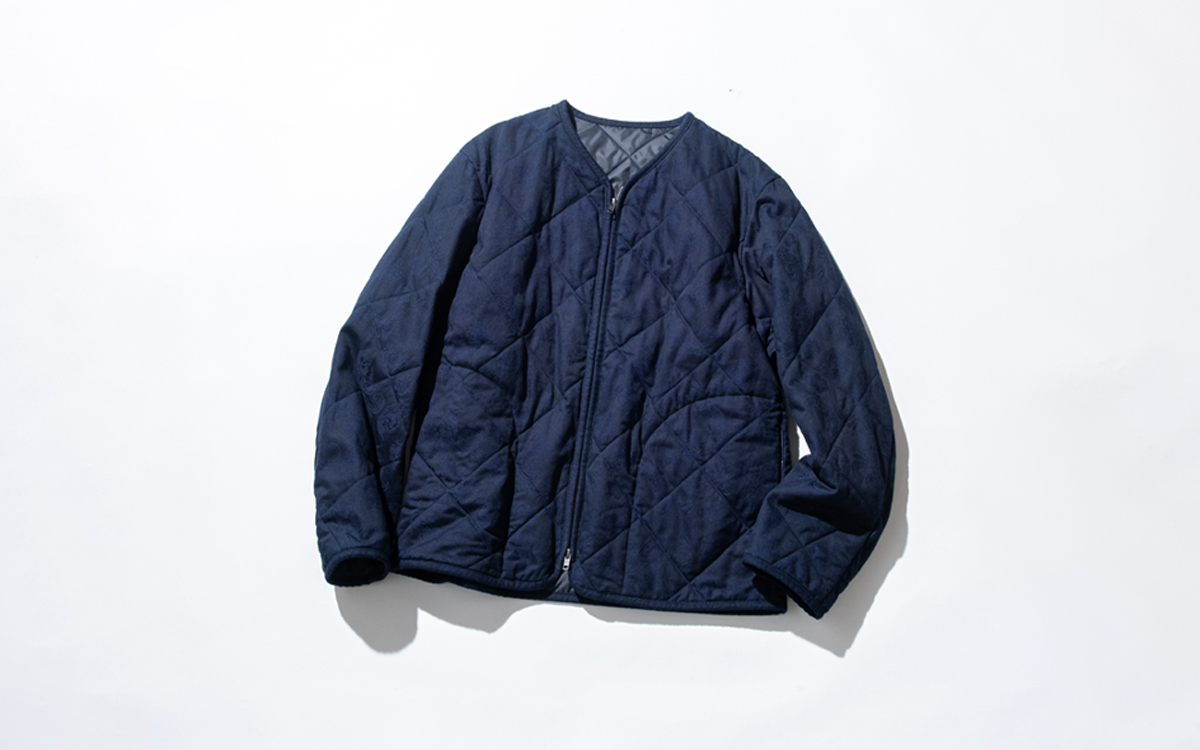 インディゴツジガハナ キルティングジャケット