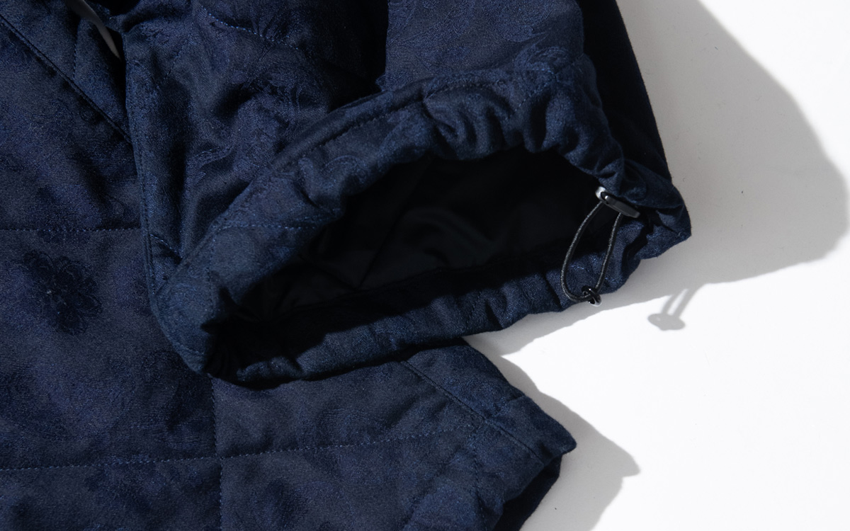 インディゴツジガハナ キルティングパンツ