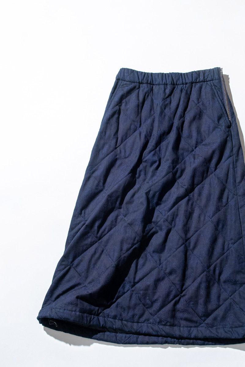 インディゴツジガハナ キルティングスカート | BLUE BLUE JAPAN | ブルーブルー ジャパン