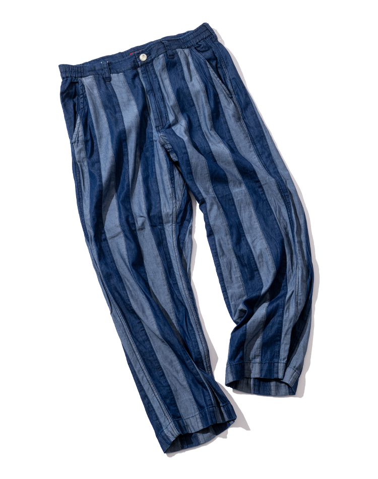 デニムパッチワーク サイドアジャスターパンツ | BLUE BLUE | ブルーブルー