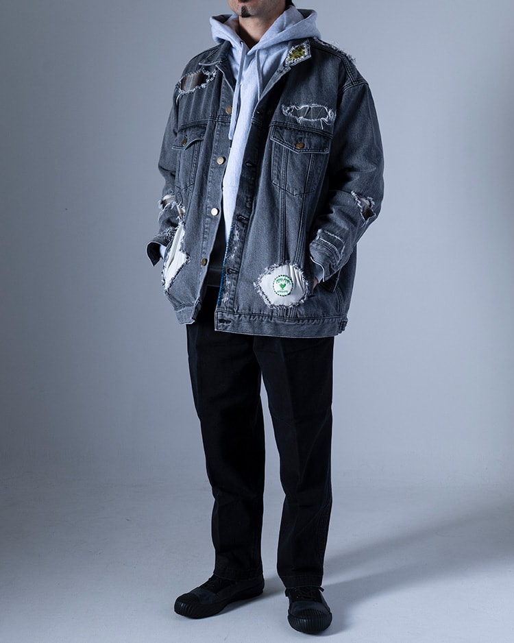 ウォーンアウトデニム トラッカージャケット