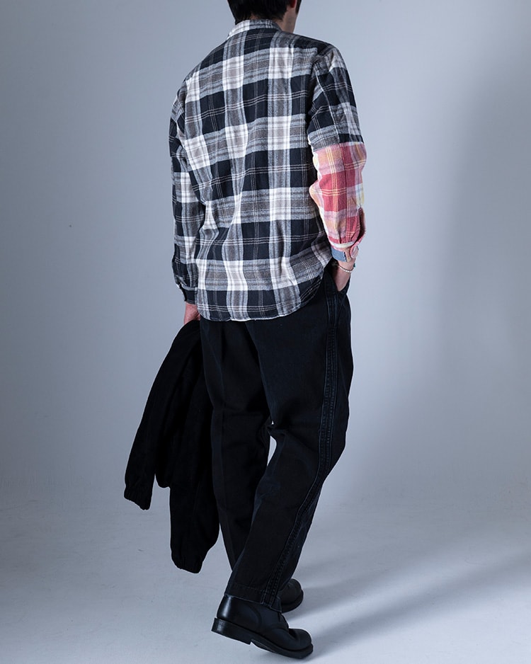 WORN OUT REMAKE ネルチェックシャツ