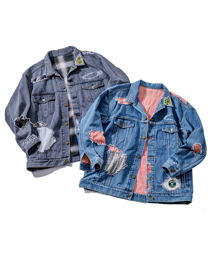 01 WORN OUT デニム トラッカージャケット