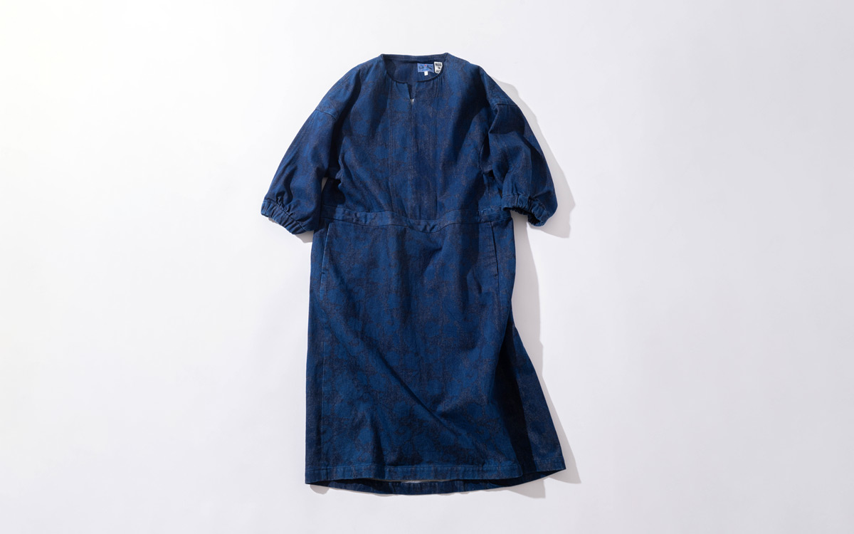 チャクバツデニム ツジガハナ プルワンピース