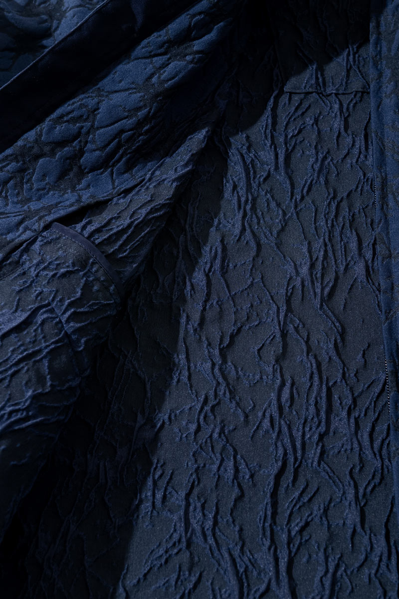 ガラスジャカード ジップアップジャケット