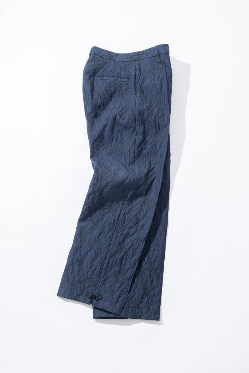 ガラスジャカード トラウザーズ