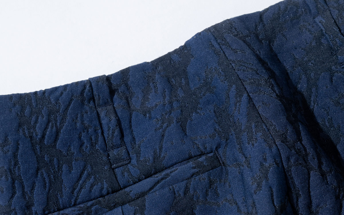 ガラスジャカード タックスカート