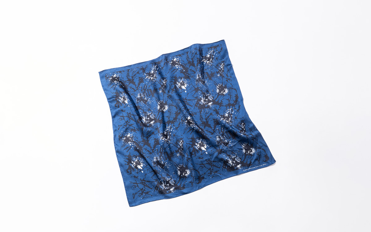 ガラスパターンシルクバンダナ