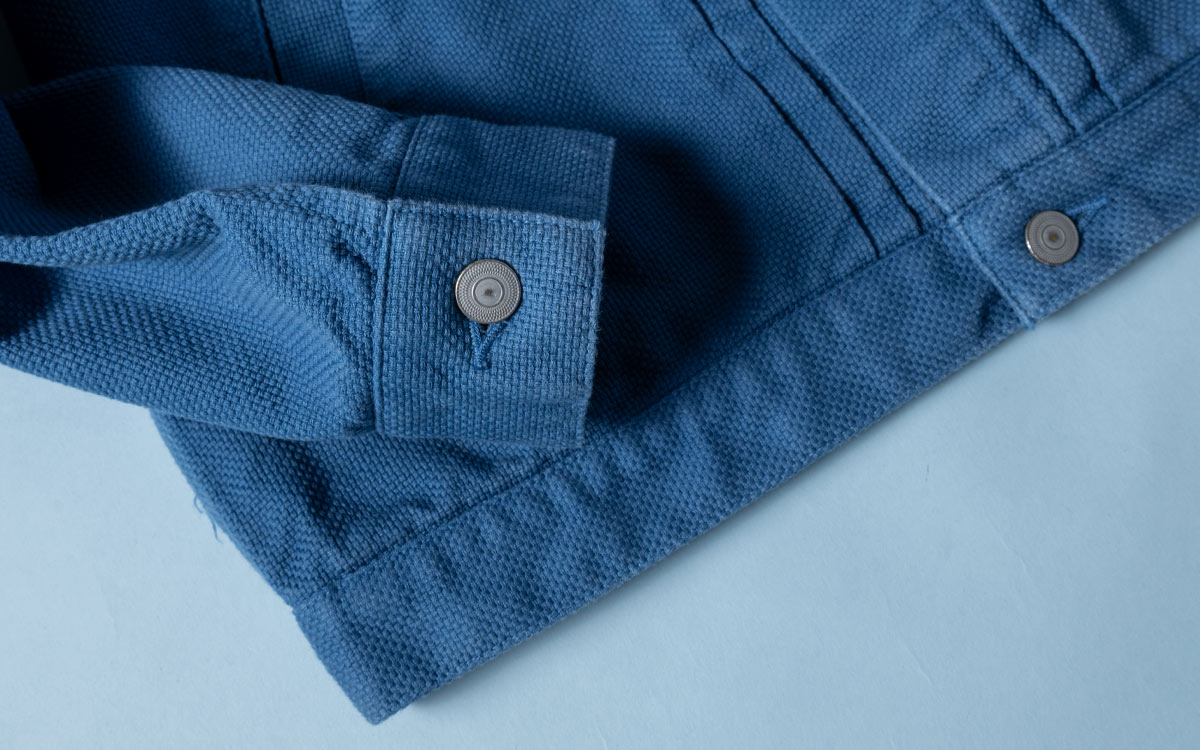 ブルーインディゴサシコ トラッカージャケット