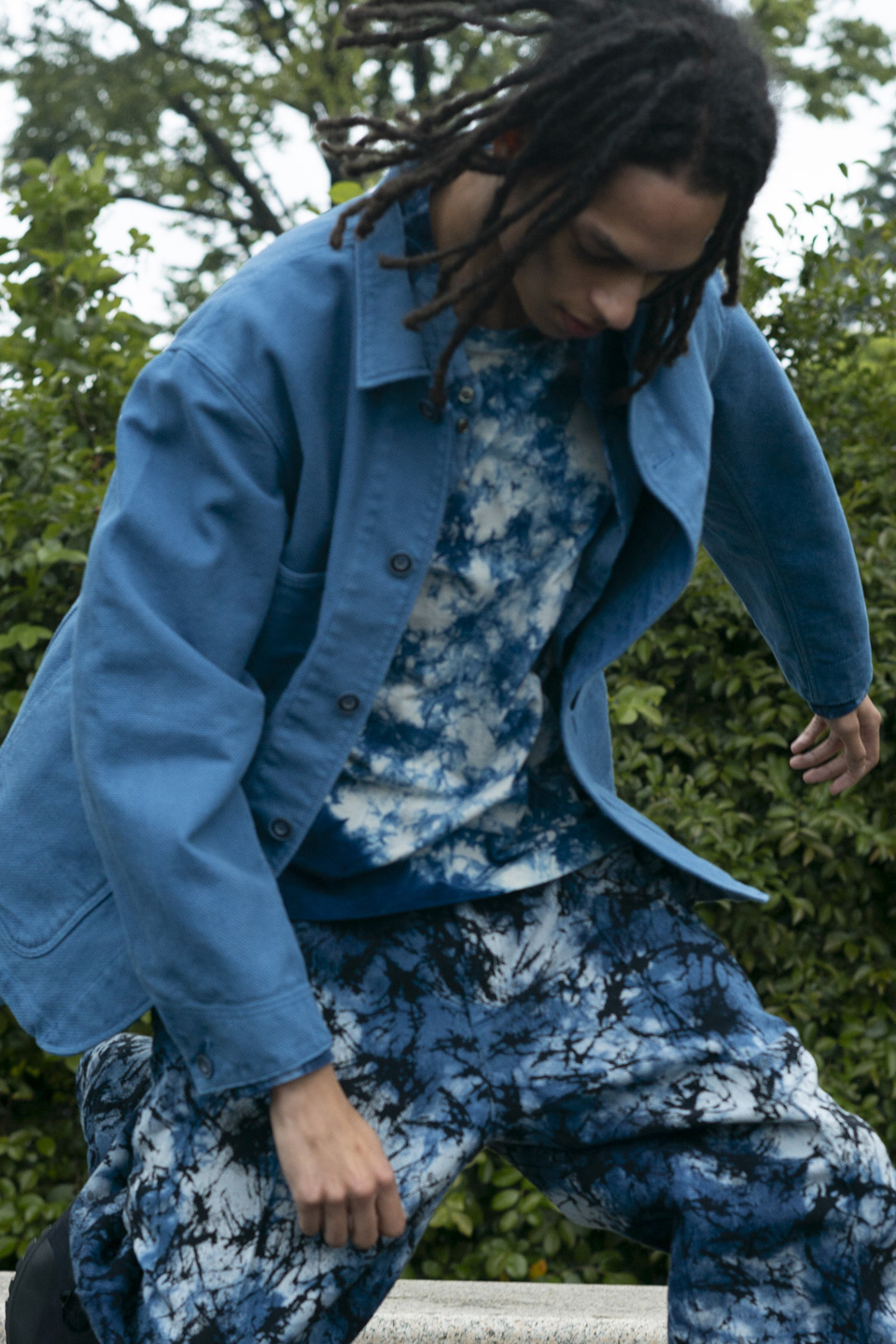 ブルーインディコサシコ カバーオール