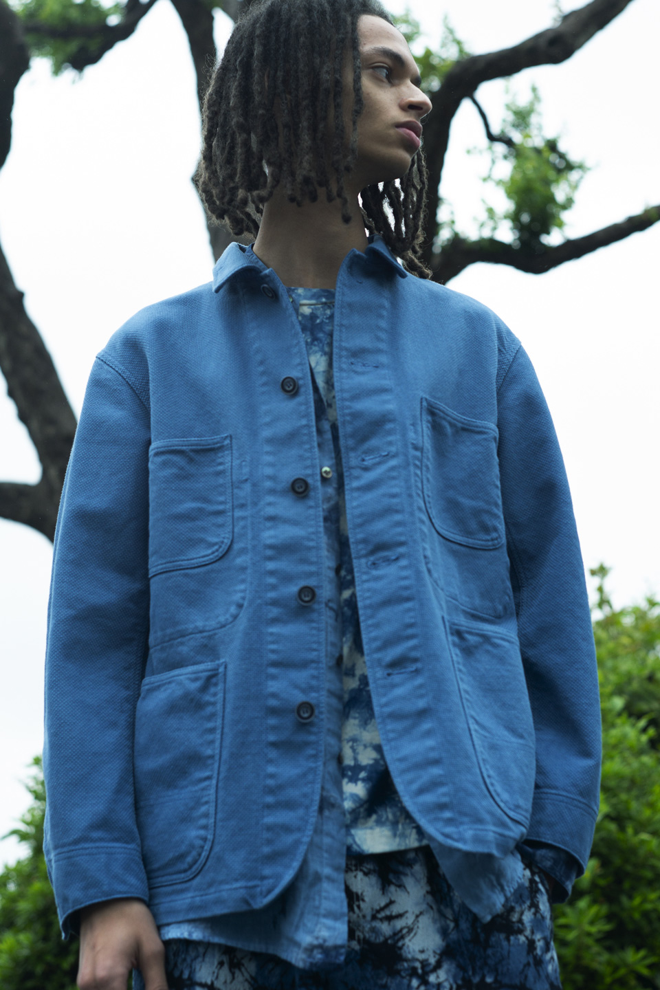 ブルーインディコサシコ カバーオール