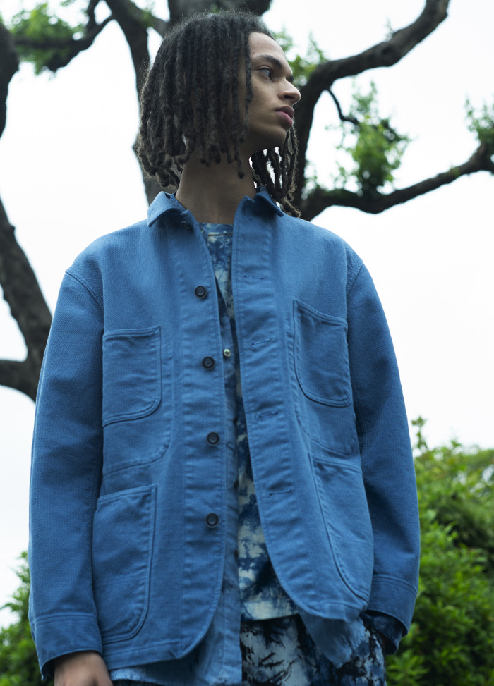 ブルーインディコサシコ カバーオール