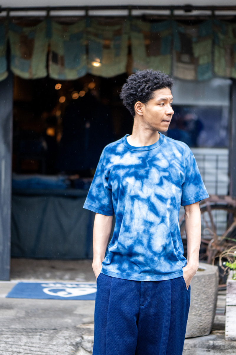 オーガニックコットン テシボリ バッセン ショートスリーブＴシャツ