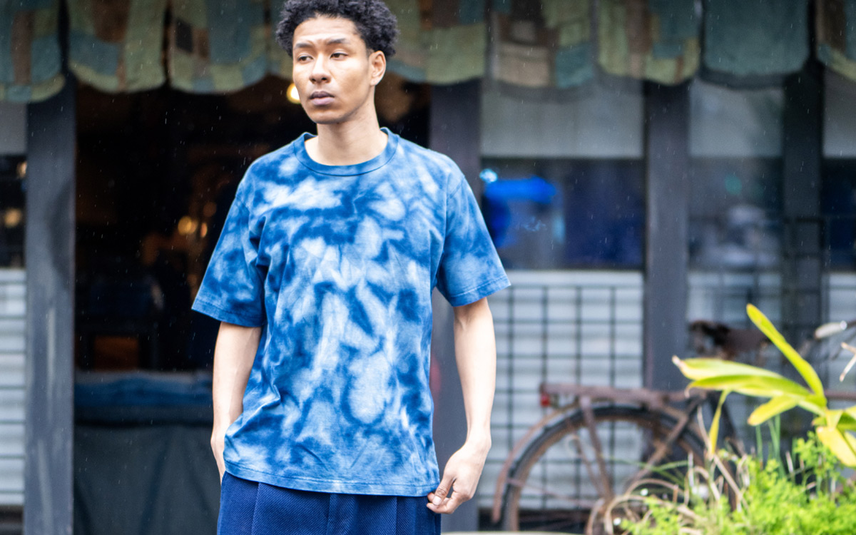 オーガニックコットン テシボリ バッセン ショートスリーブＴシャツ