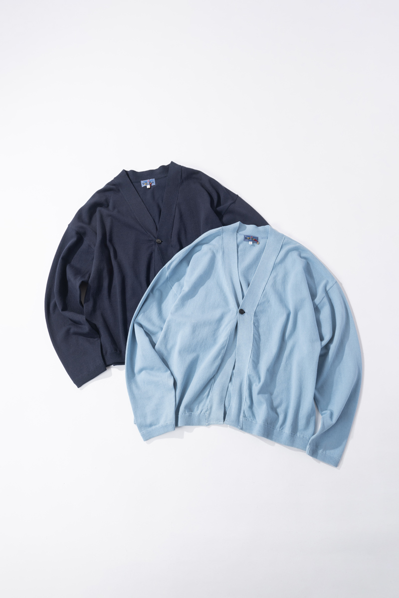 オーガニックカミイトコットン Vネックカーディガン