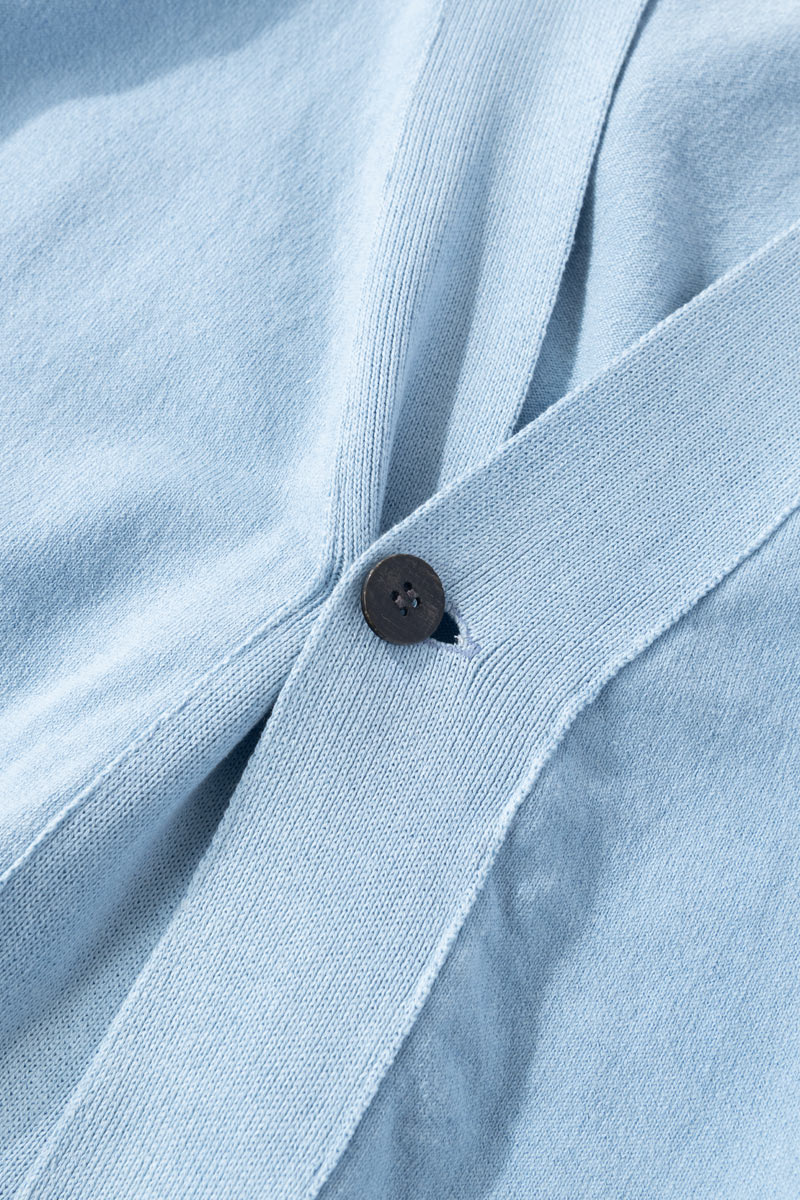 オーガニックカミイトコットン Vネックカーディガン