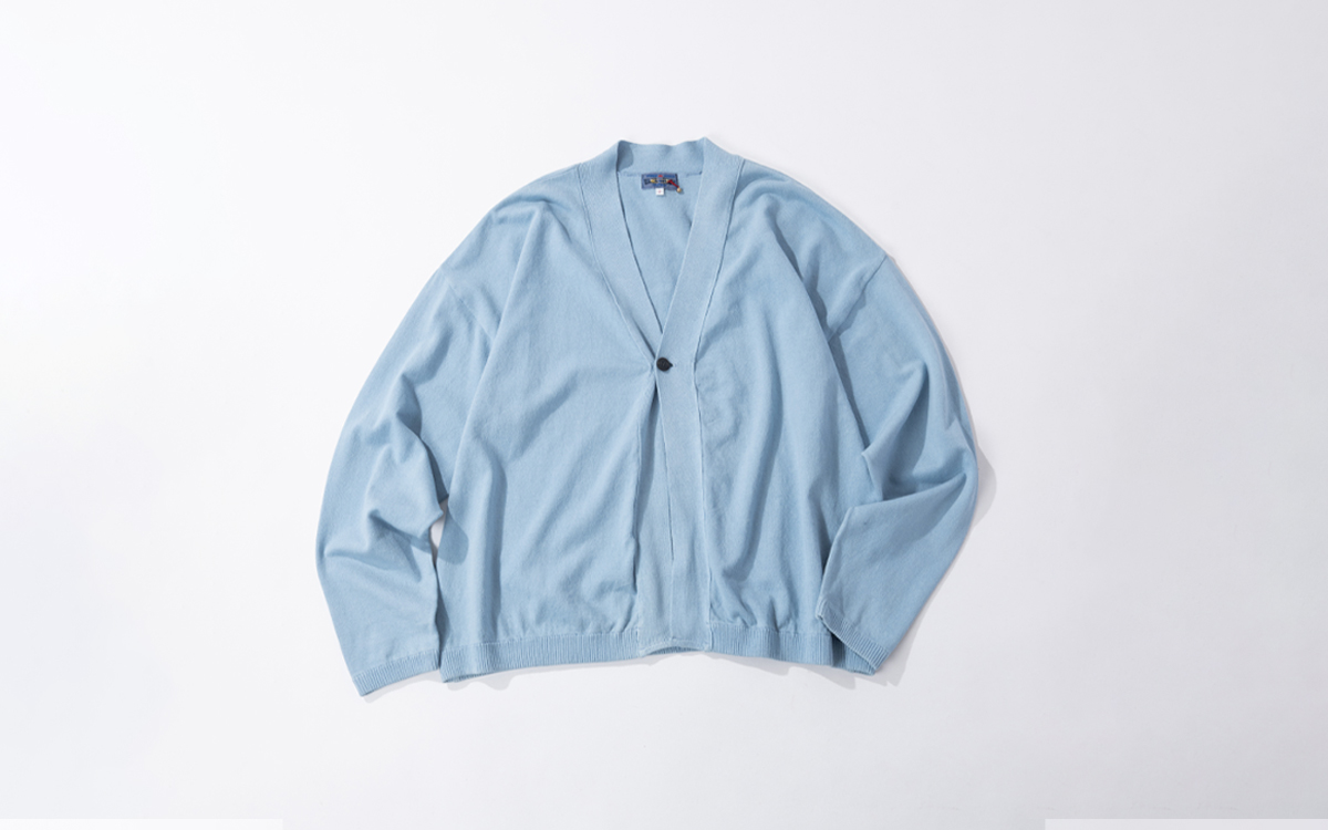 オーガニックカミイトコットン Vネックカーディガン