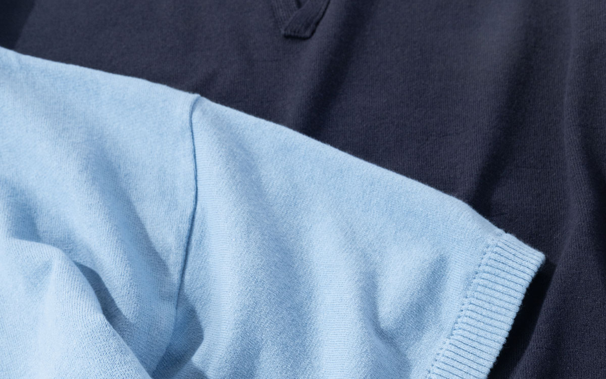 オーガニックカミイトコットン ポロネックプルオーバー