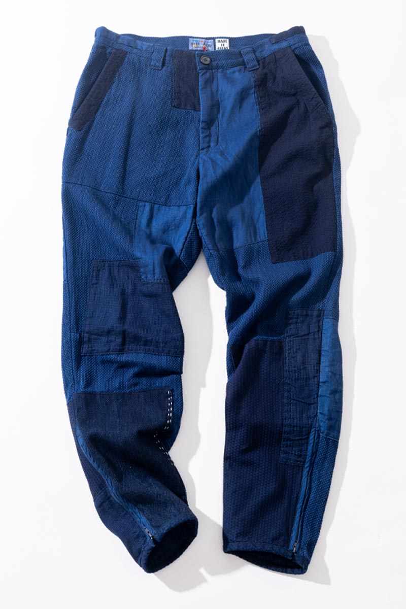 nenrin patchwork farmer pants