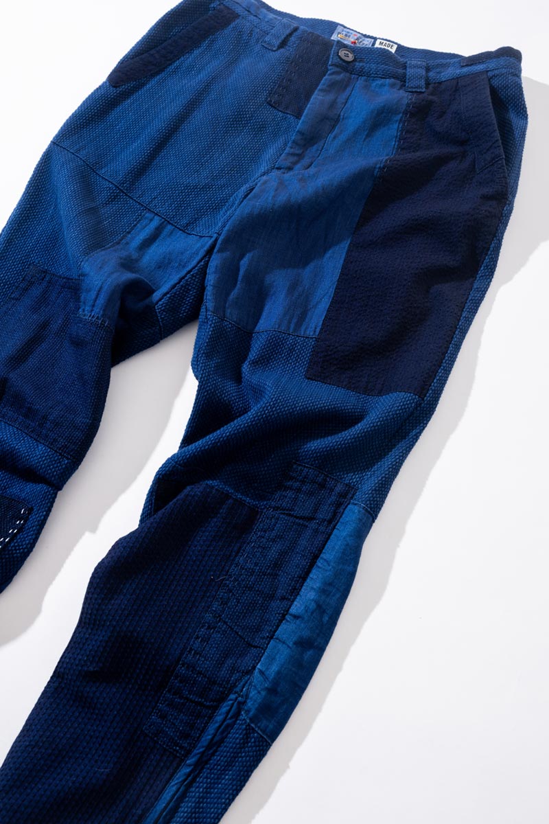 nenrin patchwork farmer pants