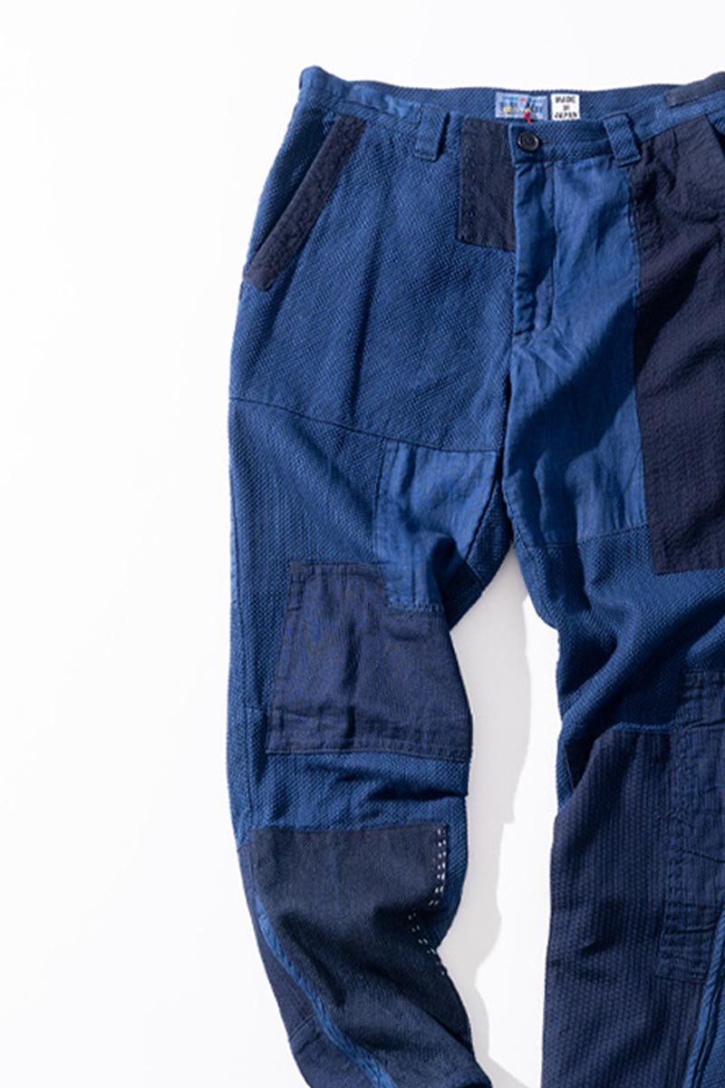 卡塞佐梅 薩希科年nenrin patchwork farmer pants | BLUE BLUE JAPAN JAPAN | Blue Blue Japan